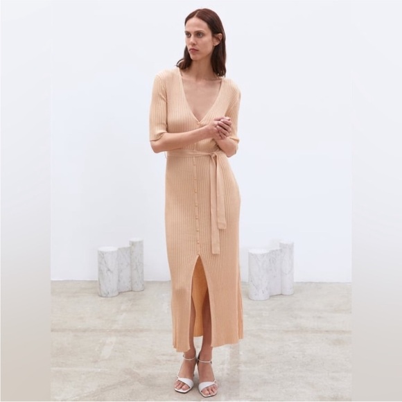 a line midi dress Women's Ladies A-line Short Sleeved Linen Cotton Midi Dress S/M/L/Customize Pink MEAN BLVD Pink / Customize